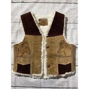 Handmade Mexican Cowboy Sherpa Vest Toddler